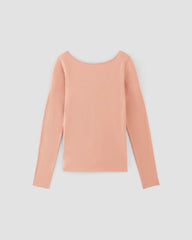 womens-supima-form-scoop-back-tee-blush-pink | alt
