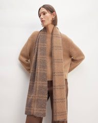 unisex-alpaca-patterned-scarf-cocoa-tigers-eye | primary