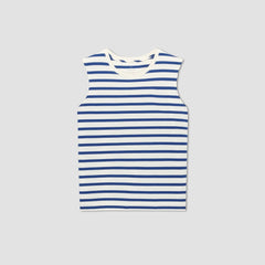 womens-premium-weight-muscle-tee-canvas-tan-mazarine-blue | alt