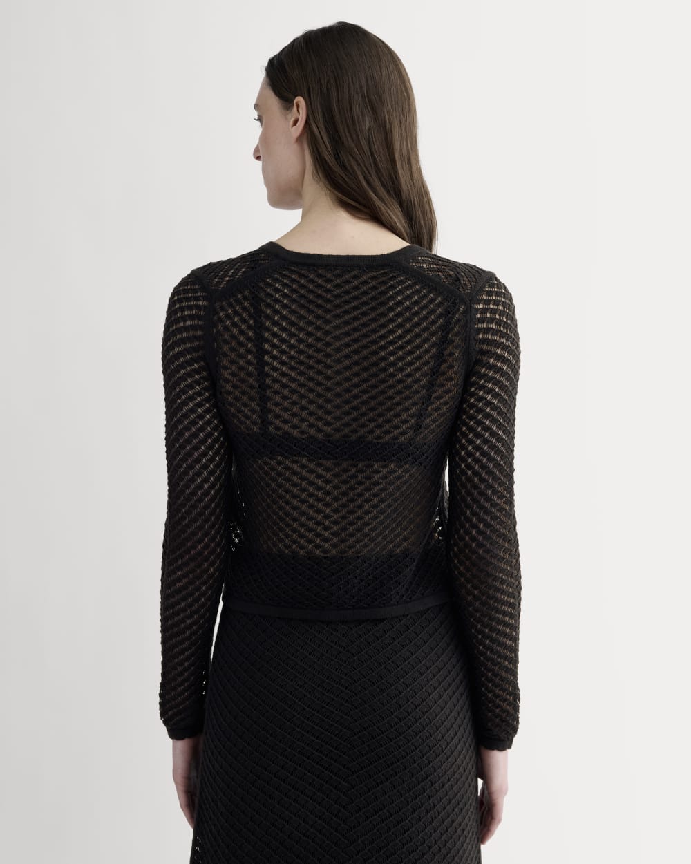 womens-lace-knit-cardigan-black