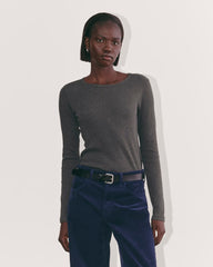 womens-supima-rib-long-sleeve-crew-heathered-soot | primary