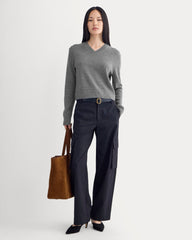 womens-cashmere-cropped-high-v-sweater-heather-charcoal