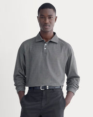 mens-startup-raglan-polo-black-chambray | primary