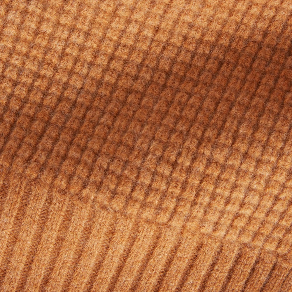 unisex-felted-merino-waffle-knit-scarf-camel