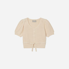 womens-puff-sleeve-sweater-top-parchment | alt