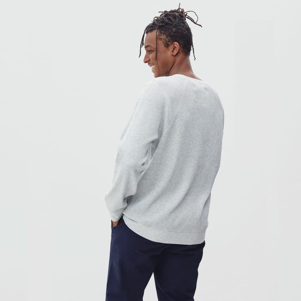 mens-waffle-knit-ls-crew-hthr-lt-grey | alt