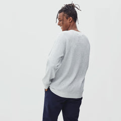 mens-waffle-knit-ls-crew-hthr-lt-grey | alt