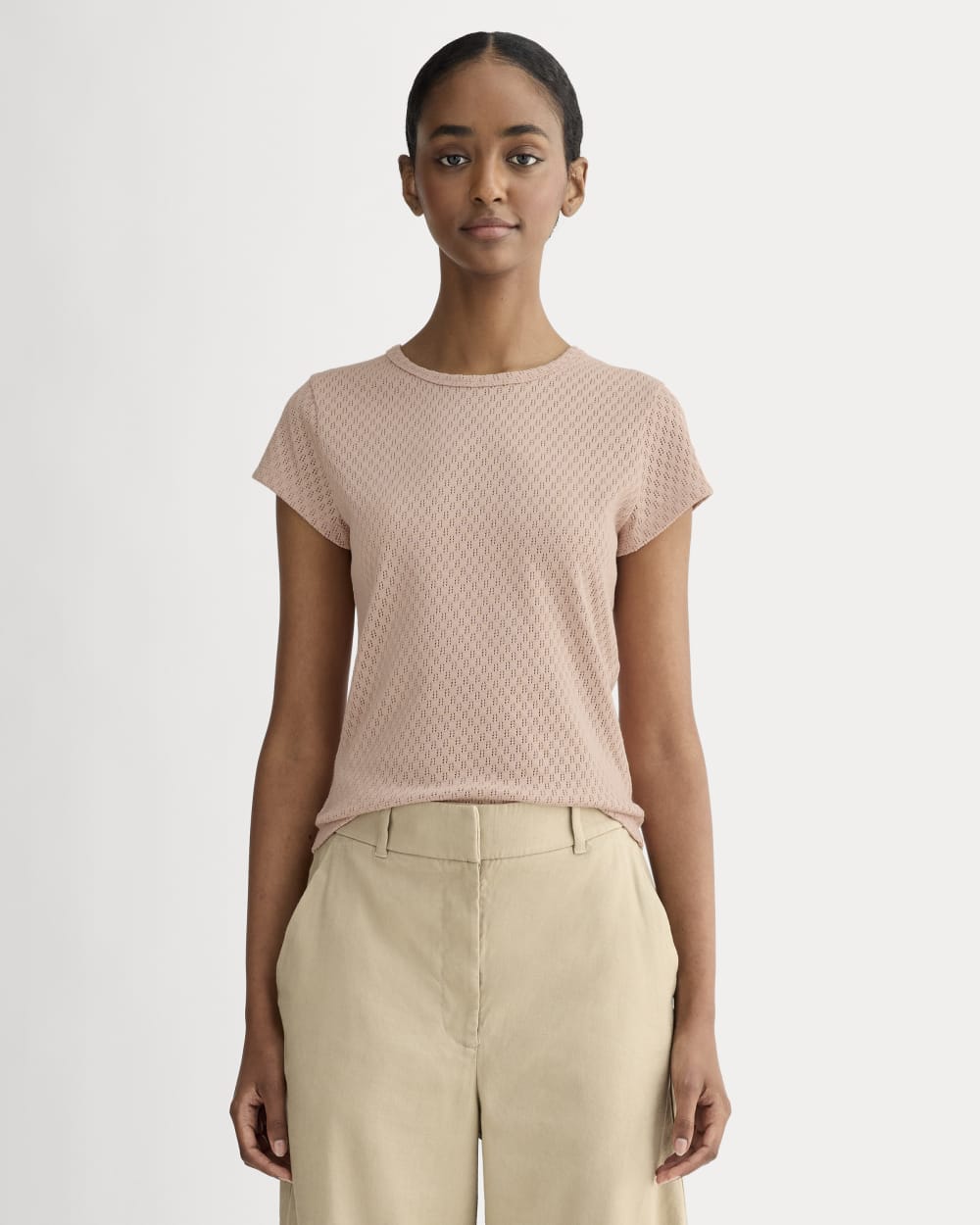 womens-pointelle-short-sleeve-tee-rose-smoke | primary