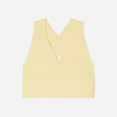 womens-cotton-crossback-cropped-sweater-yellow | alt