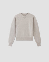 womens-knitted-sweatshirt-heathered-grey | alt