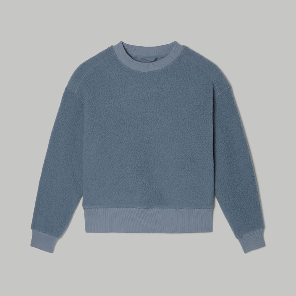 womens-renew-teddy-oversized-crew-faded-blue | alt