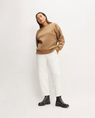 womens-renew-fleece-oversized-crew-tigers-eye-brown