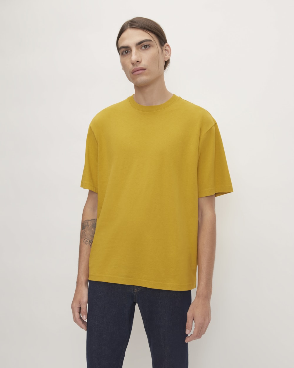 mens-prem-wt-rlxd-crew-honey | primary