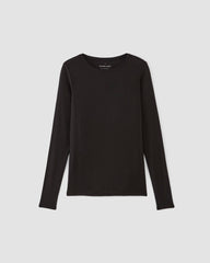 womens-merino-tencel-relaxed-tee-black | alt