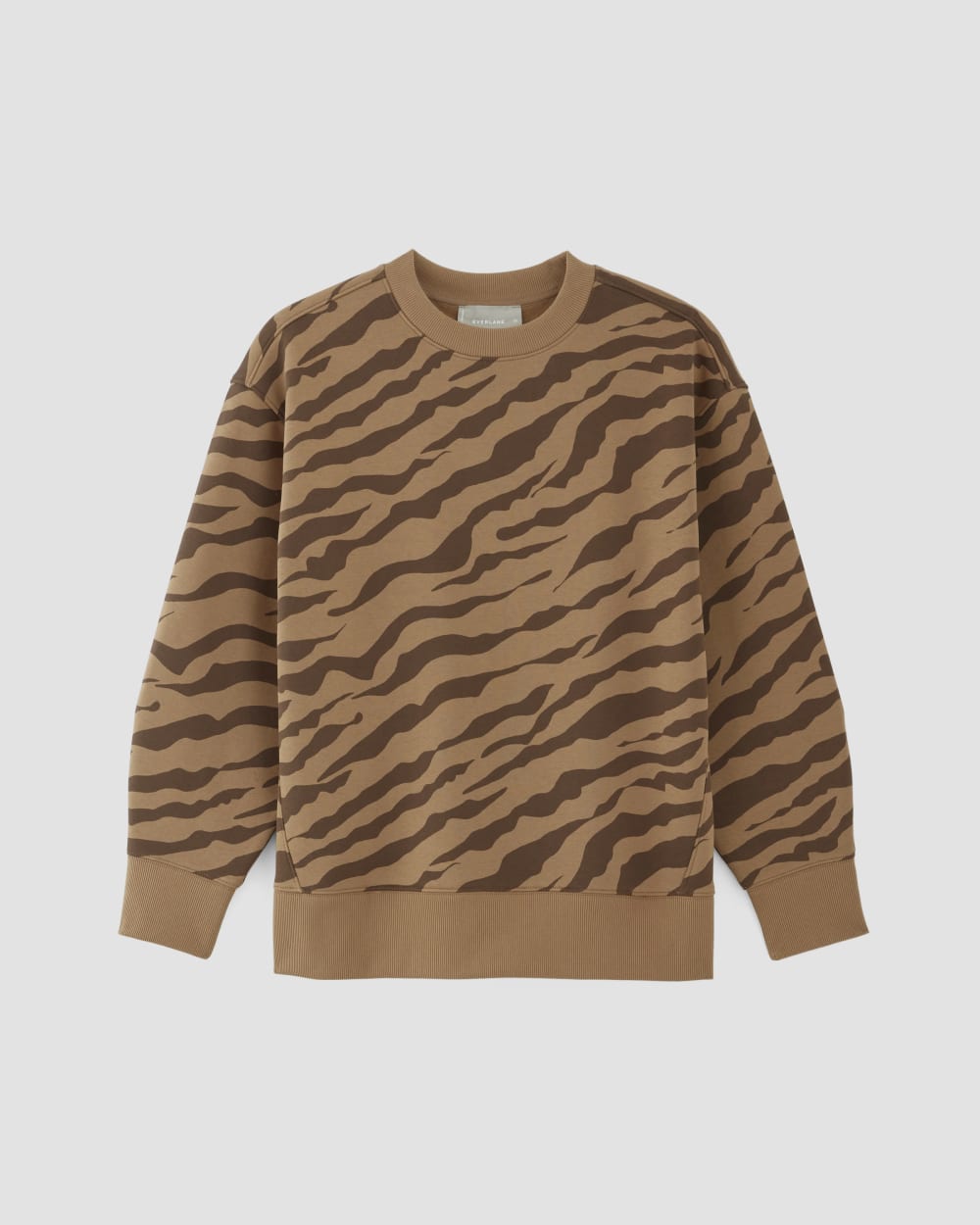 womens-retrack-oversized-crew-cocoa-tigers-eye-brown | alt