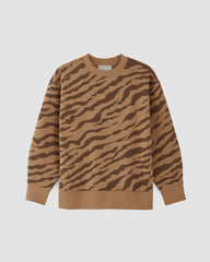 womens-retrack-oversized-crew-cocoa-tigers-eye-brown | alt