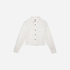 womens-silky-cttn-cropped-shirt-sand-white | alt