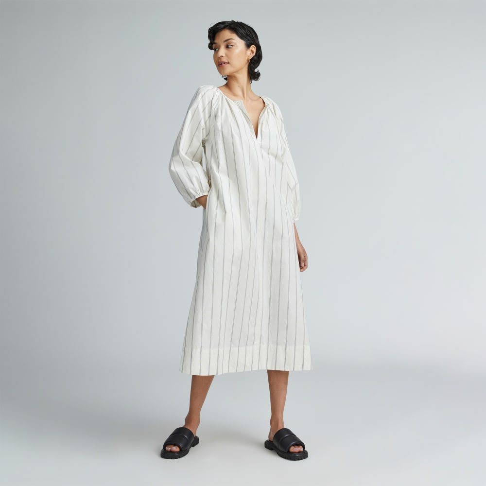 womens-raglan-sleeve-poplin-dress-black-canvas | primary