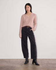 womens-v-neck-sweater-plush-cotton-dusty-rose
