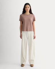 womens-box-cut-tee-cotton-linen-rose-dusk | alt