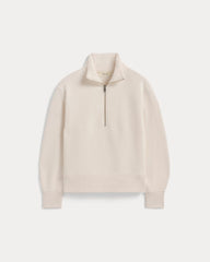 womens-laid-back-fleece-half-zip-sweatshirt-bone | alt