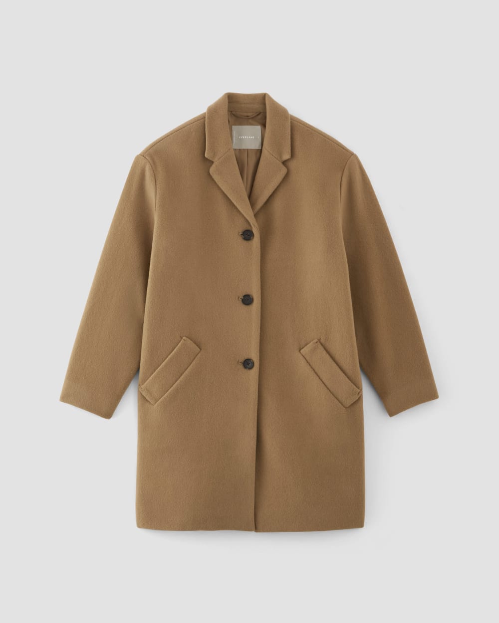 womens-italian-rewool-cocoon-coat-camel | alt