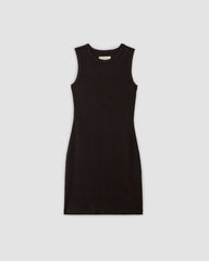 womens-rib-knit-mini-dress-black | alt