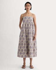 womens-gauze-tiered-dress-mocha-floral | primary