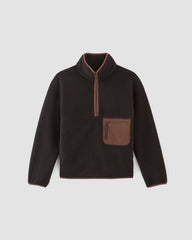 womens-renew-fleece-oversized-half-zip-black | alt