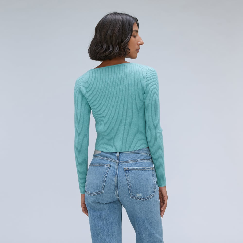 womens-cotton-merino-front-tie-top-deep-turquoise
