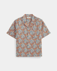mens-textured-resort-shirt-cobalt-floral | alt