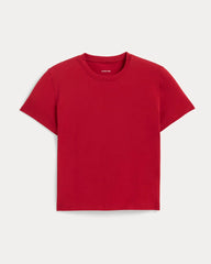 womens-organic-cotton-box-cut-tee-berry-red | alt