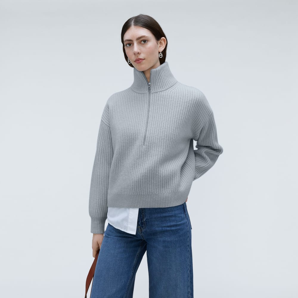 womens-felted-merino-halfzip-sweater-sky-blue