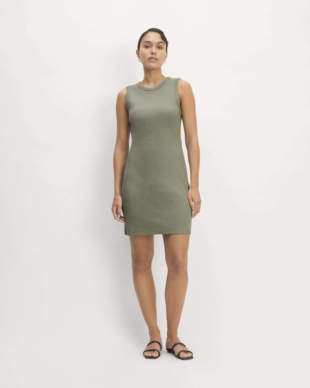 womens-rib-knit-mini-dress-sage-green