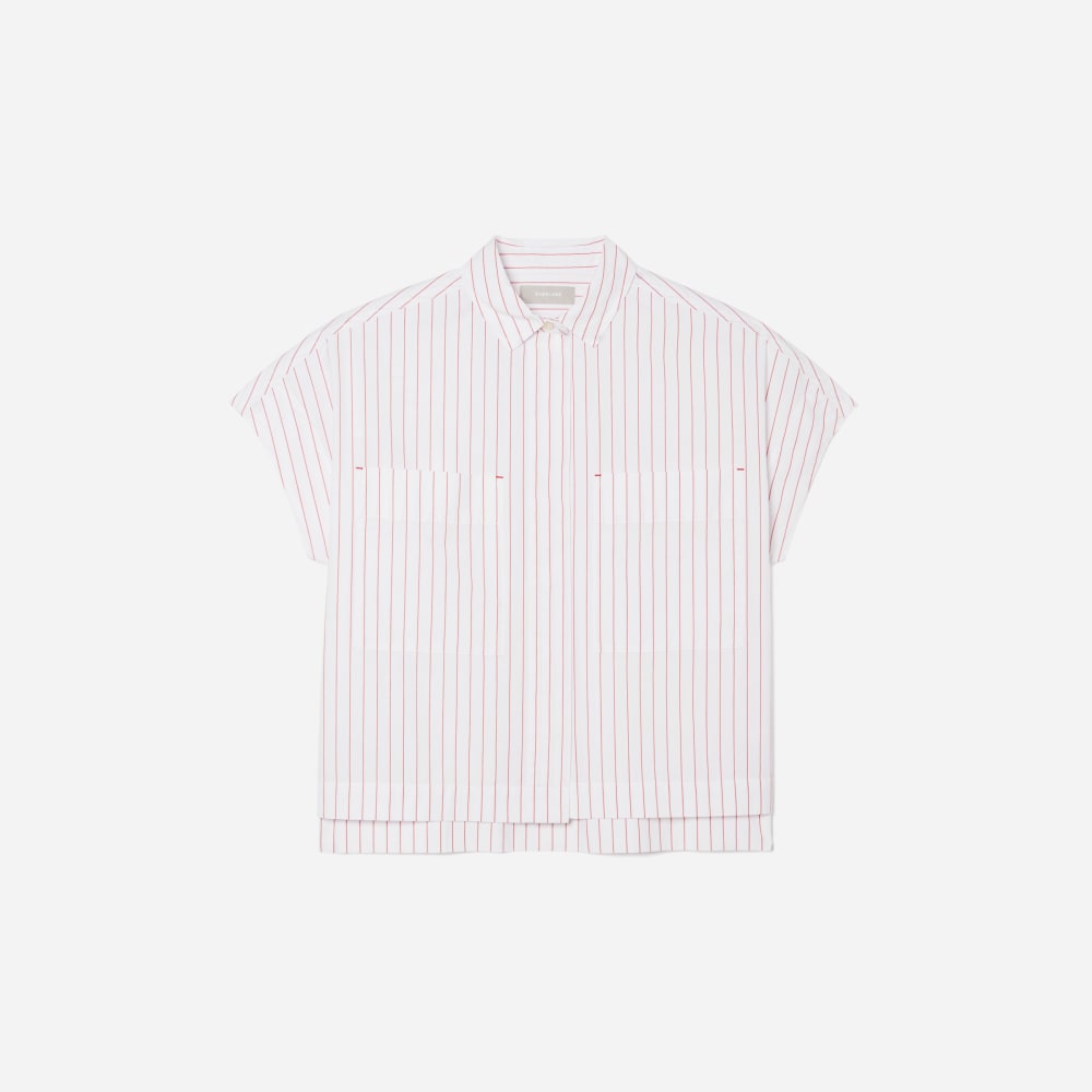 womens-box-cut-shirt-red-pinstripe | alt