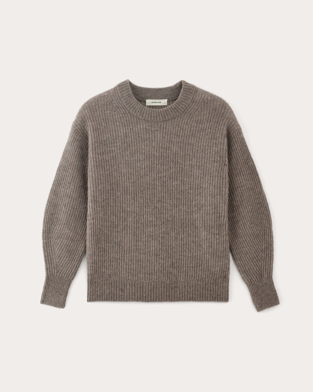 womens-alapaca-ribbed-cocoon-crew-taupe-melange | alt
