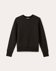 womens-french-terry-relaxed-crewneck-black | alt