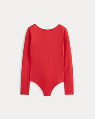 womens-form-ballet-bodysuit-classic-red | alt