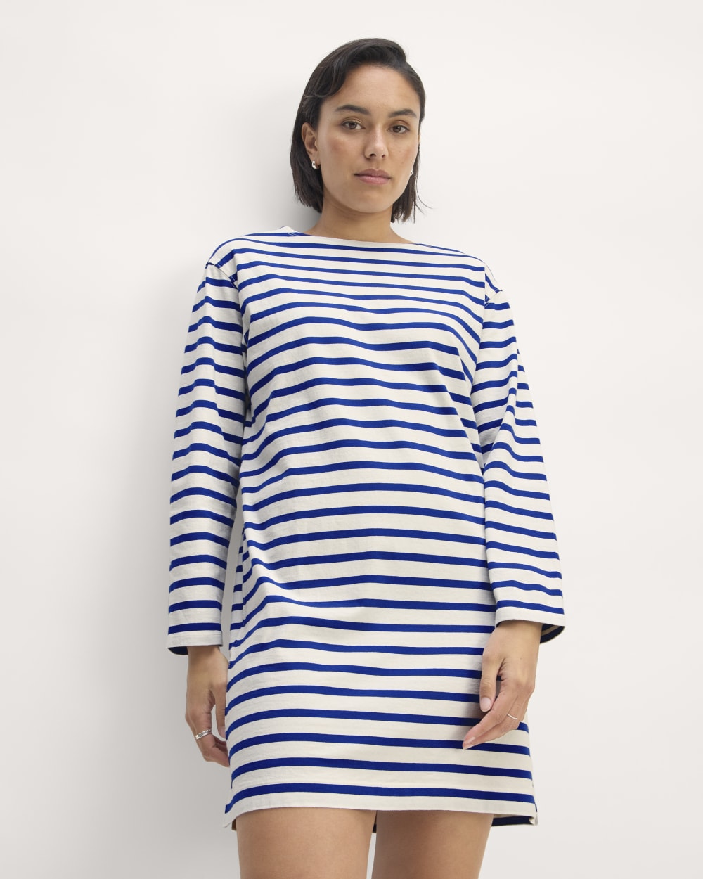 womens-organic-cotton-striped-tee-dress-bone-mazarine-blue