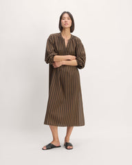 womens-gauze-caftan-dress-cocoa-black | primary