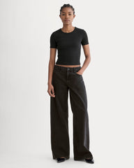womens-cropped-short-sleeve-rib-tee-black