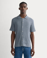 mens-no-sweat-button-down-polo-hthr-sage-blue | primary
