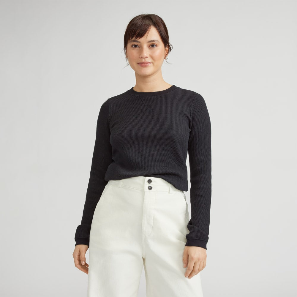 womens-organic-ctn-waffle-ls-crew-washed-black | primary
