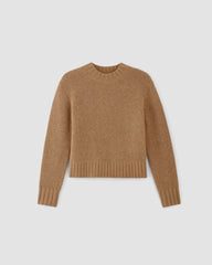 womens-alpaca-cropped-crewneck-sweater-tigers-eye-brown | alt