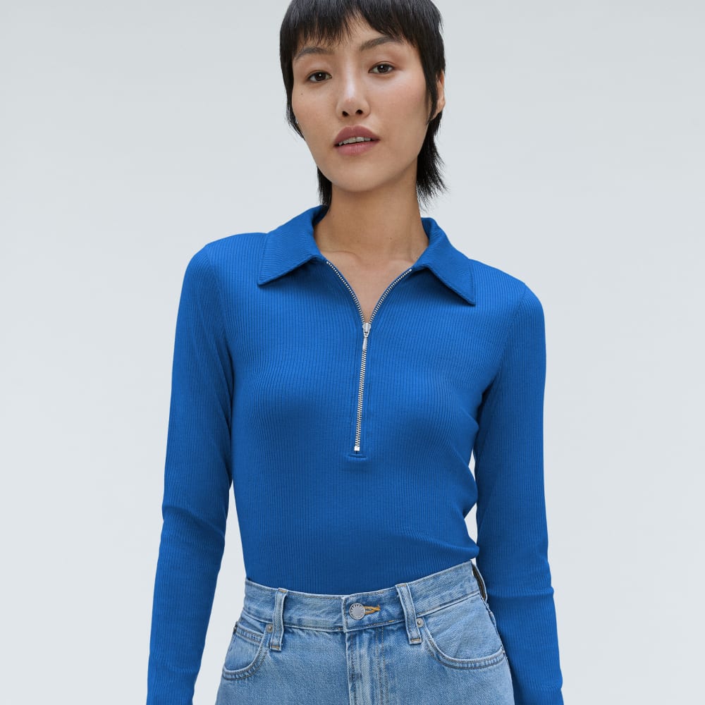 womens-super-soft-zip-polo-lapis-blue