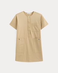 womens-safari-mini-dress-classic-khaki | alt