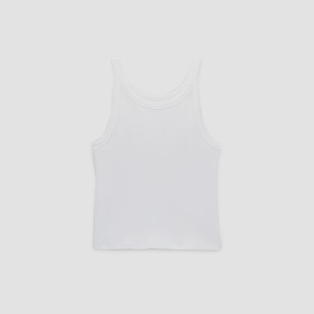 womens-cropped-supima-rib-tank-white | alt
