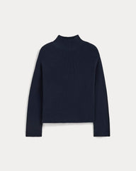 womens-slouchy-funnel-neck-cotton-navy | alt
