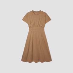 womens-organic-cotton-a-line-dress-toasted-coconut | alt
