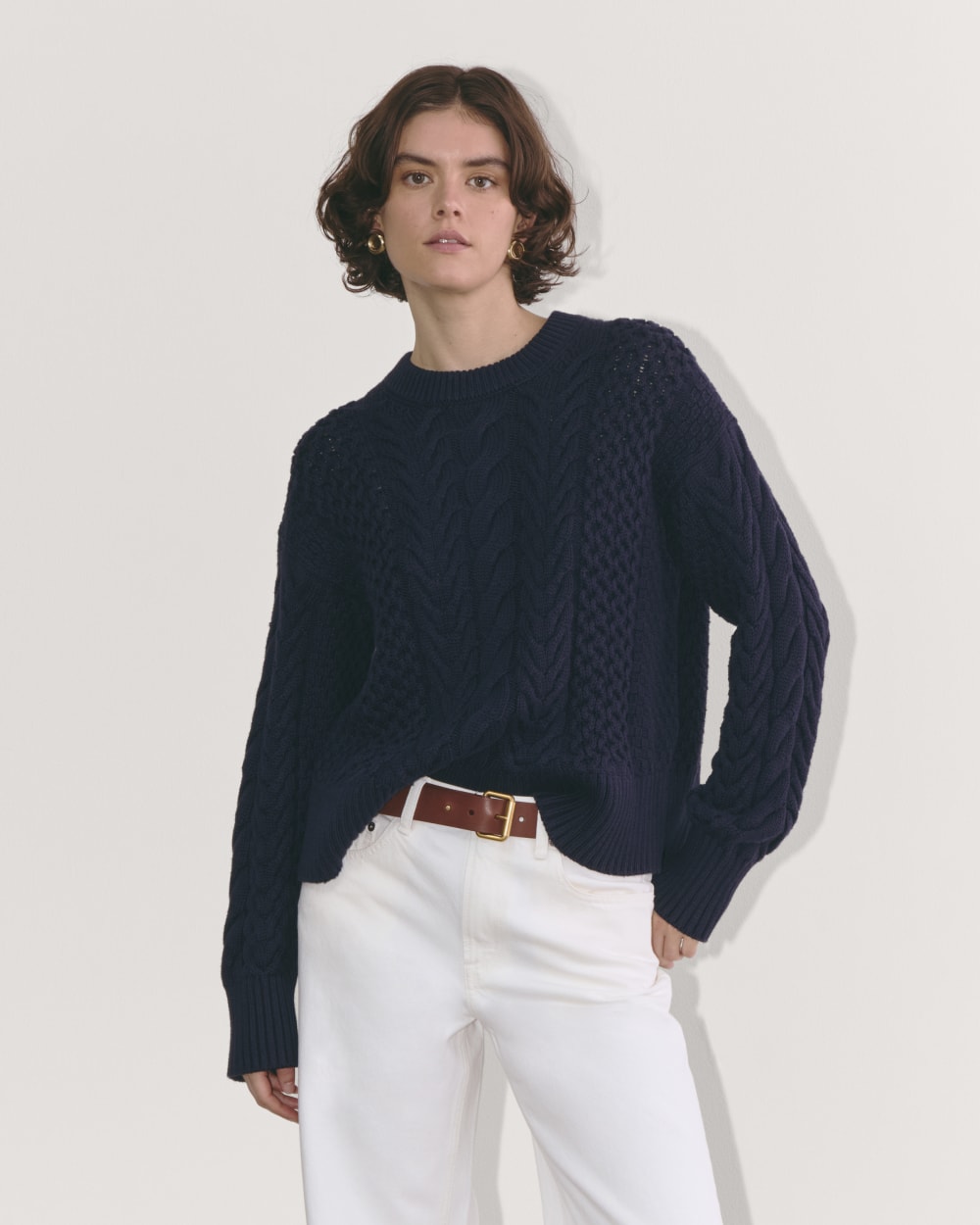 womens-organic-cotton-cable-crew-sweater-navy | primary